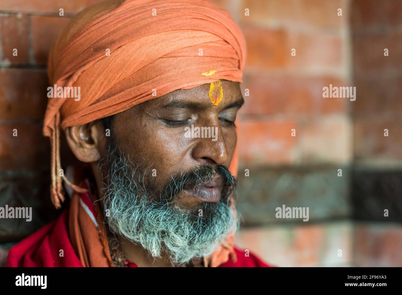 Pashupatinath, Saddam, che ha passato tre anni di silenzio Foto Stock