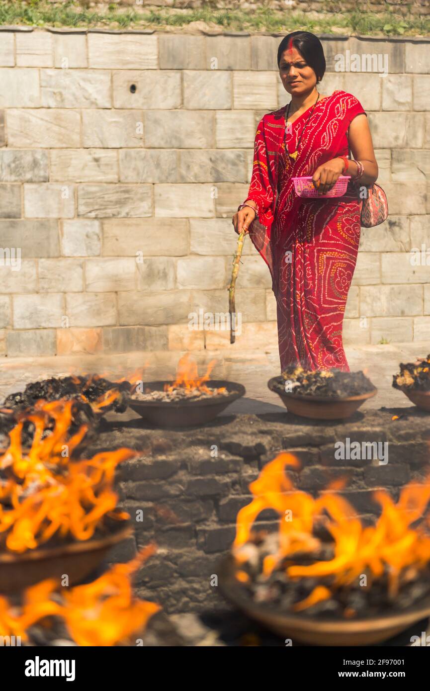 Pashupatinath Foto Stock