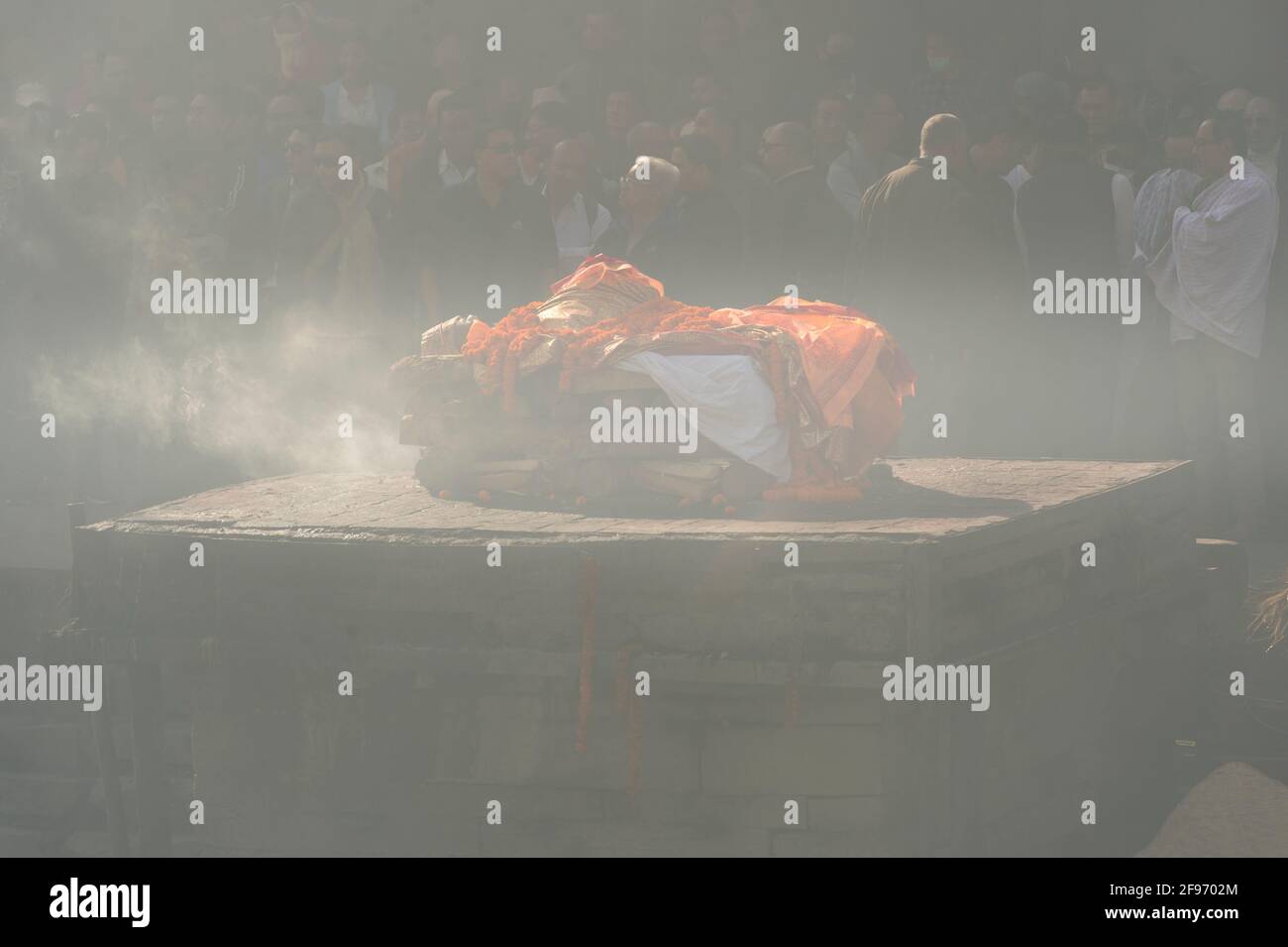 Pashupatinath, cremazione Foto Stock