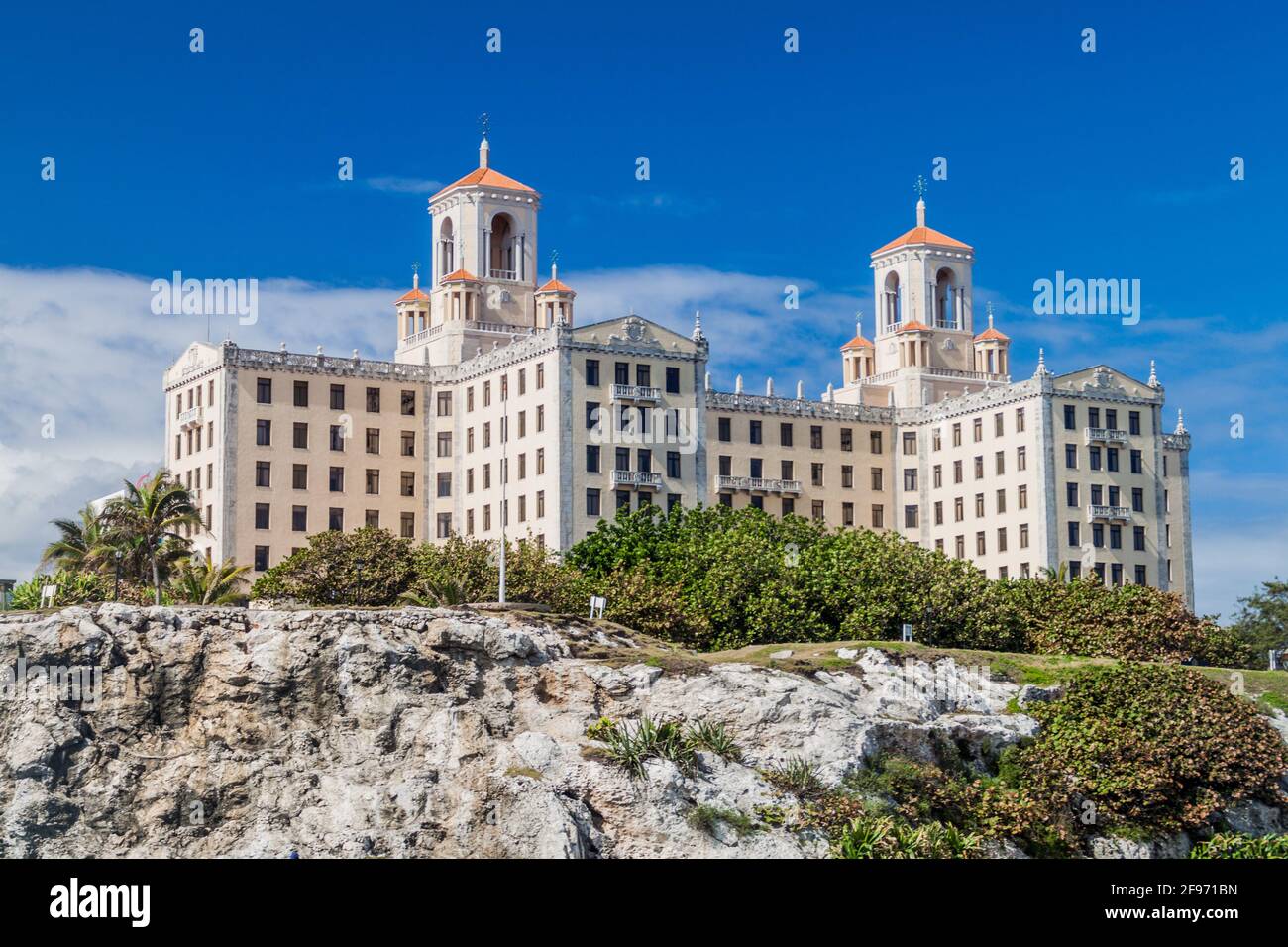 L'AVANA, CUBA - 21 FEBBRAIO 2016: Hotel Nacional de Cuba a Vedado quartiere di l'Avana. Foto Stock