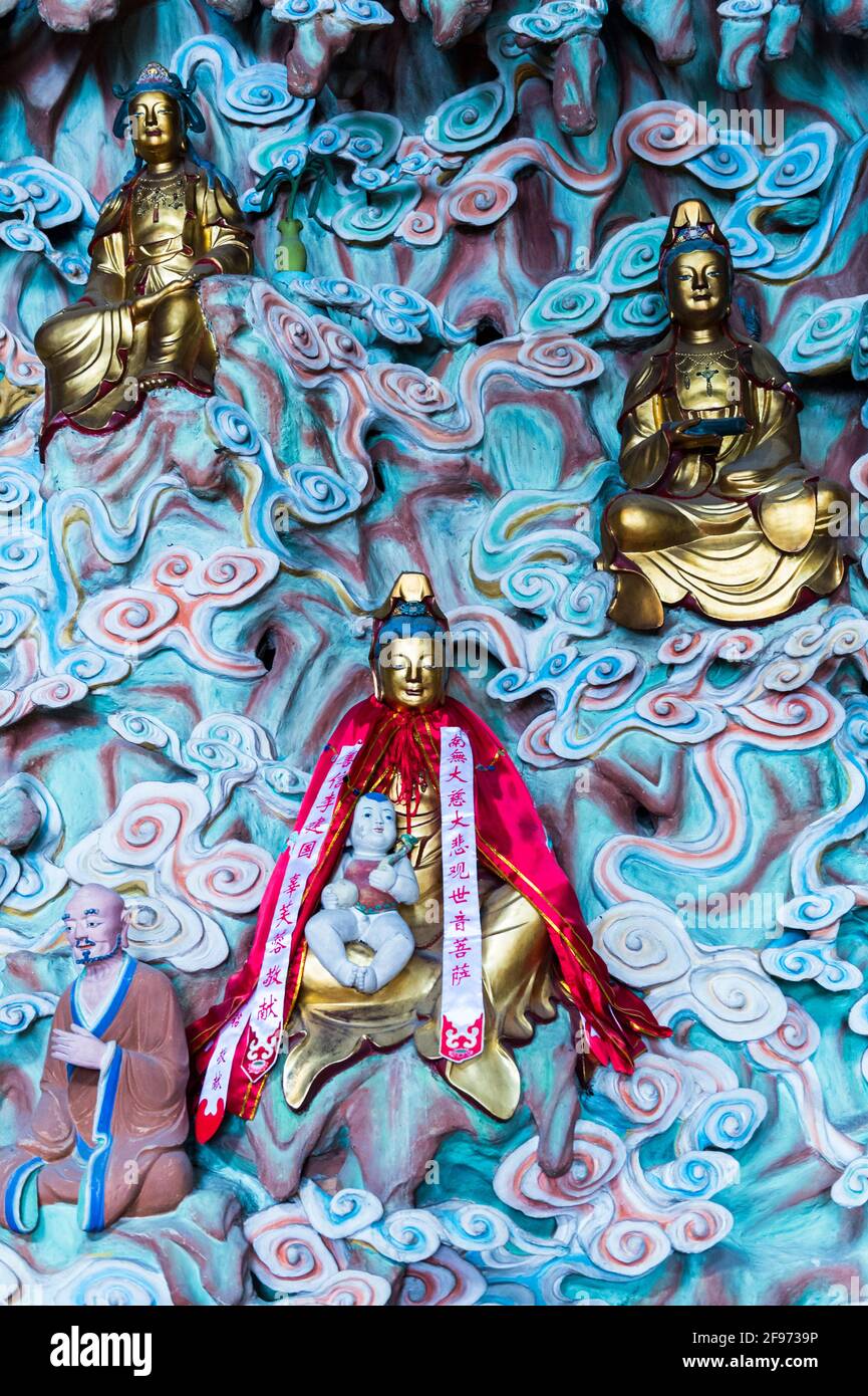 Il Tempio di Longhua, il Tempio del Fiore del Drago Foto Stock