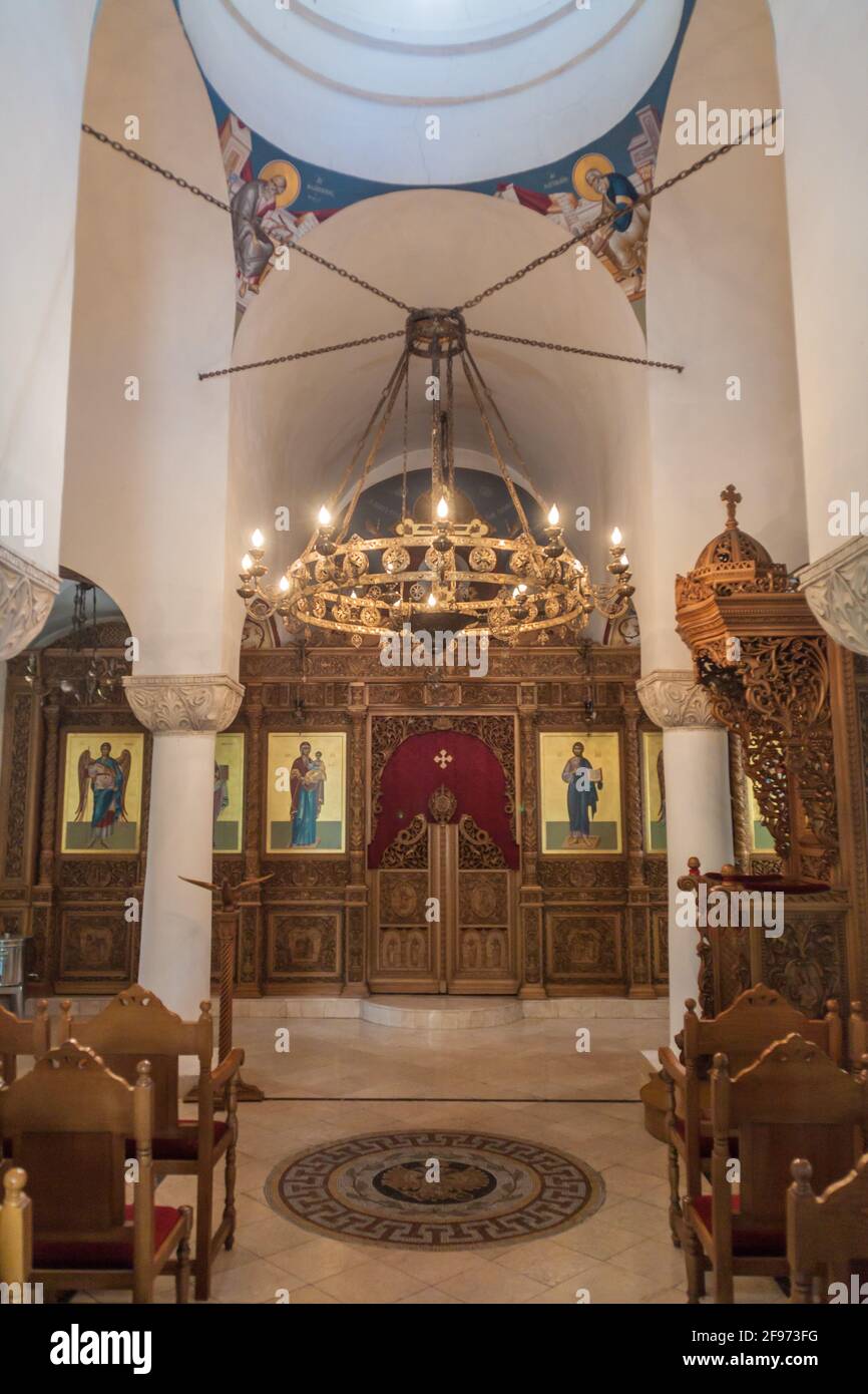 L'AVANA, CUBA - FEB 23, 2016: Interno della Chiesa Greco-Ortodossa di San Nicola a l'Avana, Cuba Foto Stock