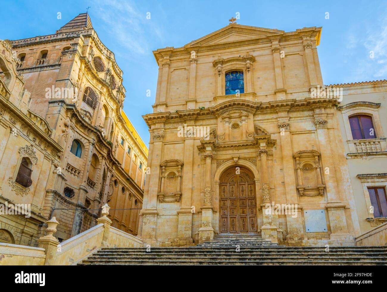 Chiesa di San Francesco d'Assisi all'Immacolata in noto, Sicilia, Italia Foto Stock