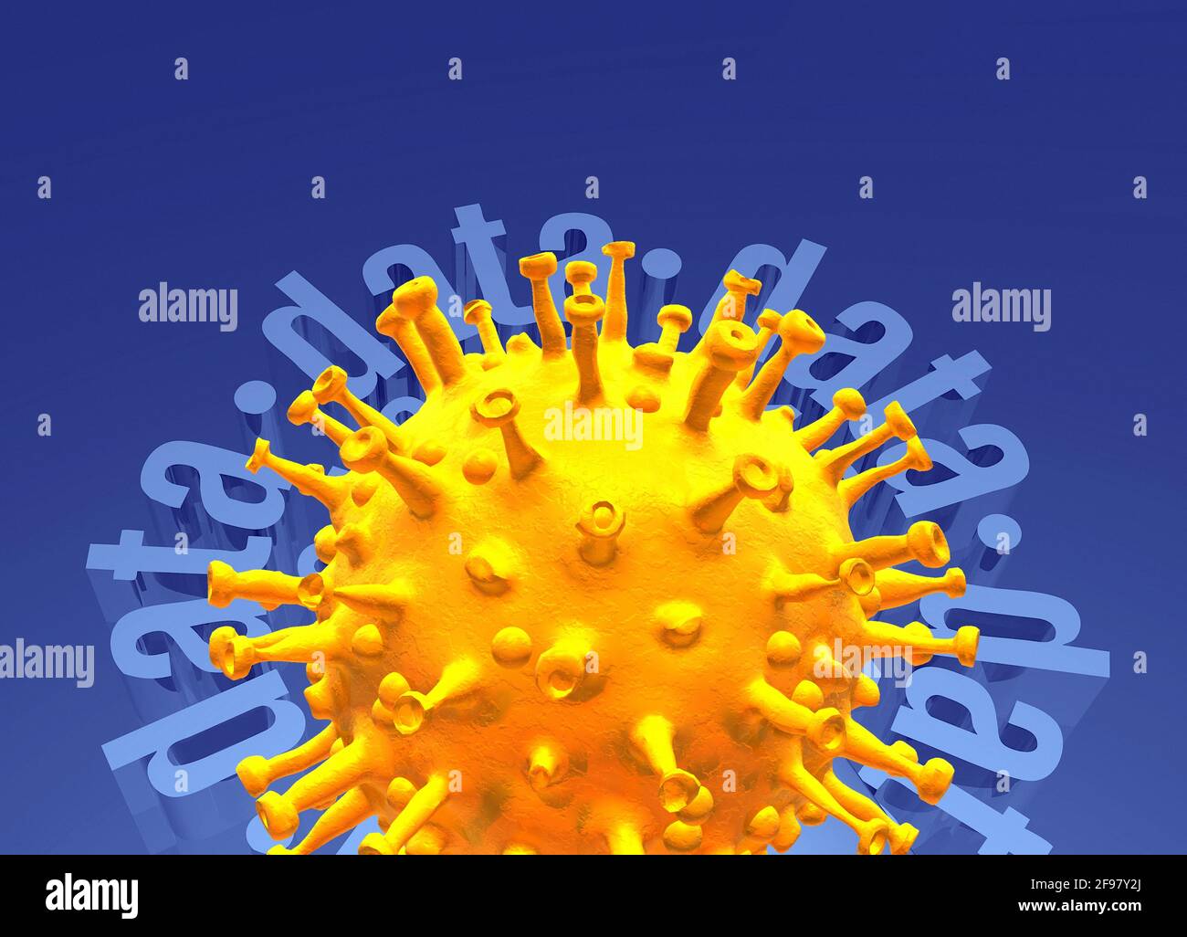 Dati medici del coronavirus, illustrazione concettuale Foto Stock