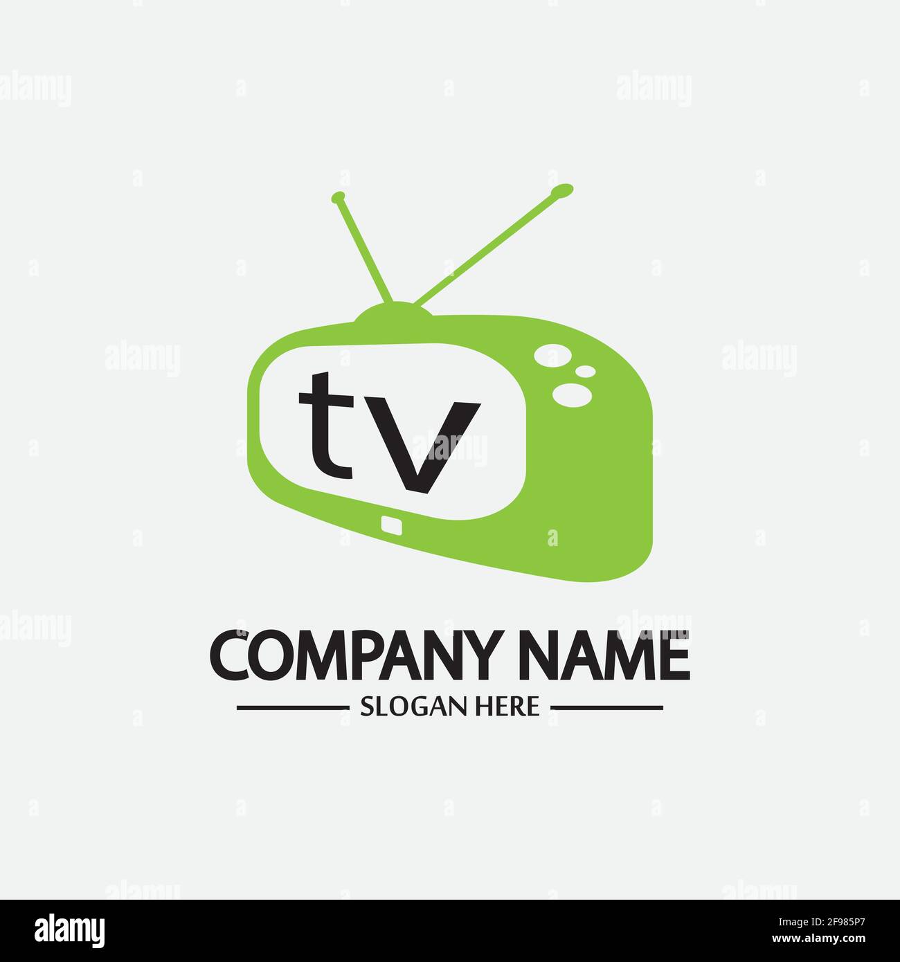 Logo TV Design Media Technology Symbol Televisione, TV media Play logo design template vettoriale, emblema, Design Concept, simbolo creativo, icona Illustrazione Vettoriale