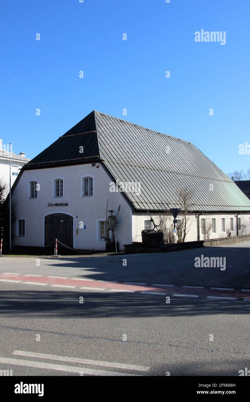 Inn - Museo, Inn Museo, Ingegneria idraulica e tecnologia di spedizione Collezione, Rosenheim Water Management Office Foto Stock