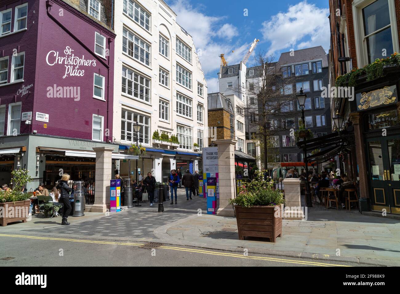 St Christopher's Place, W1 Foto Stock