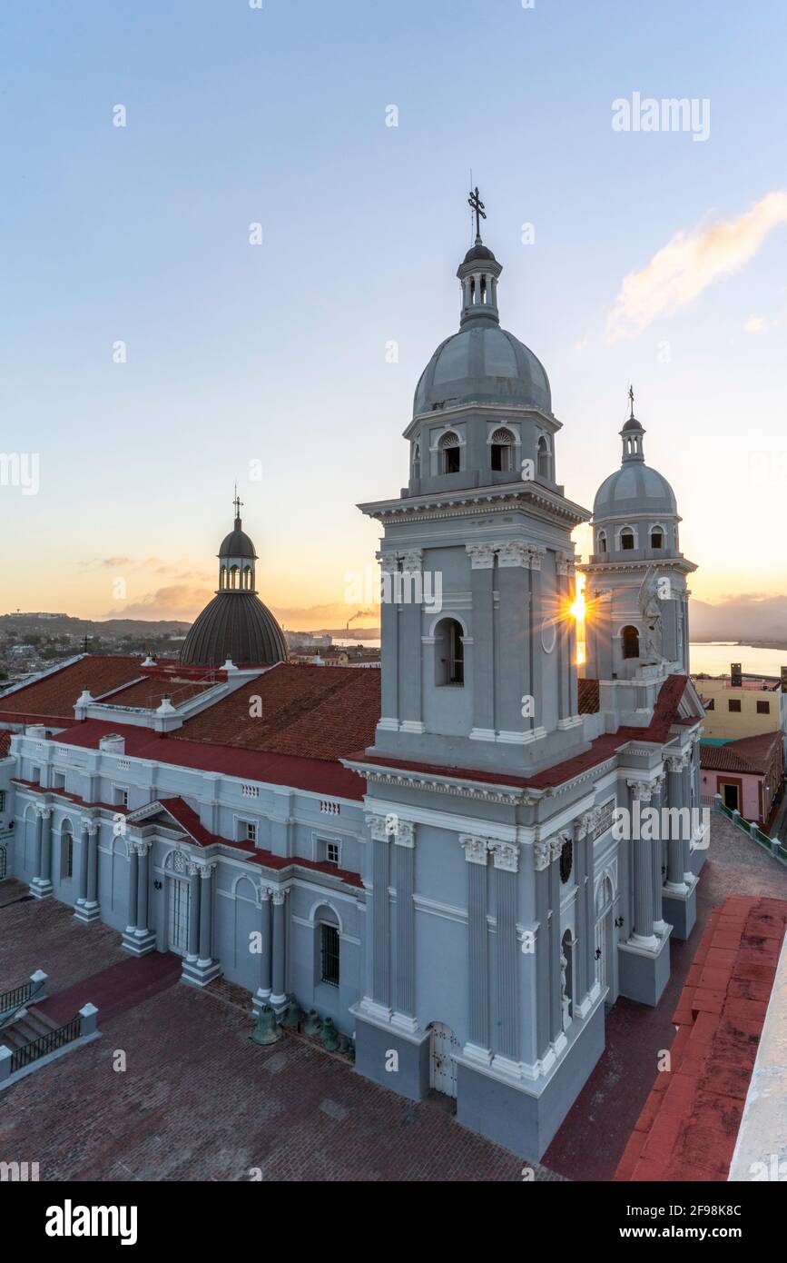 Catedral Basílica de Nuestra Señora de la Asunción a Santiago de Cuba, Cuba Foto Stock