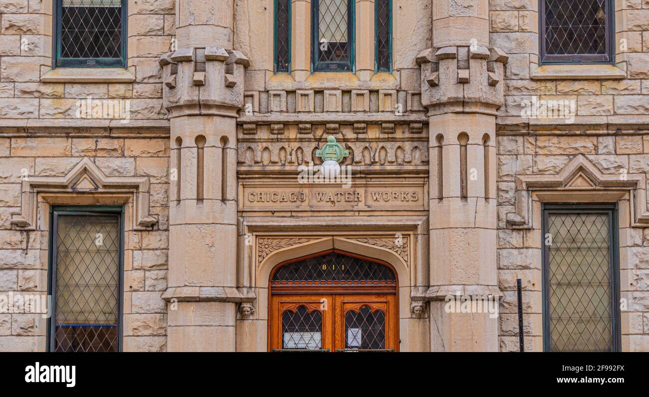 Water Works House a Chicago - CHICAGO, ILLINOIS - 12 GIUGNO 2019 Foto Stock