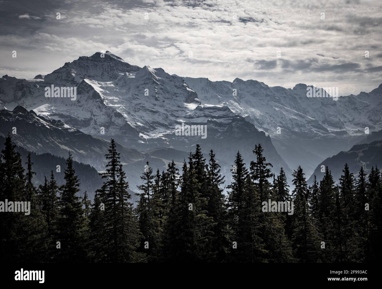 Le belle Alpi della Svizzera in autunno - fotografia di viaggio Foto Stock