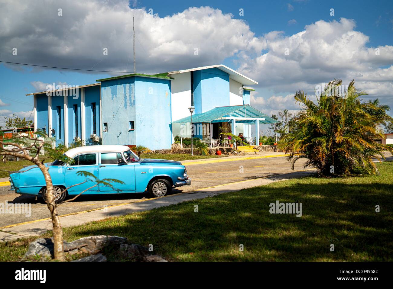 Hotel di appartamenti di Stato nel Parco Nazionale di Topes de Collantes, Provincia di Sancti Spiritus, Cuba Foto Stock
