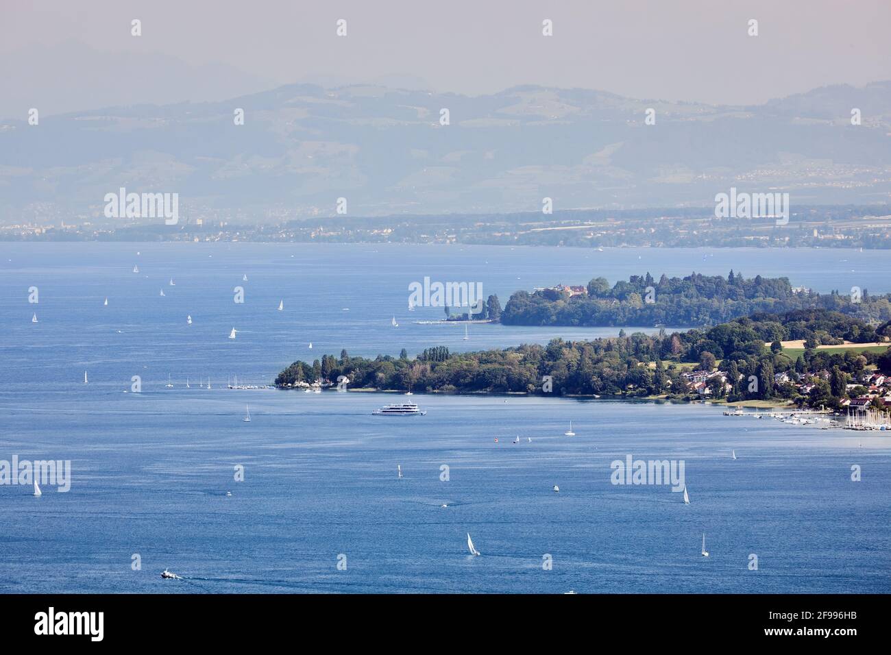 Il lago di Costanza impressiona con le sue dimensioni imponenti Foto Stock