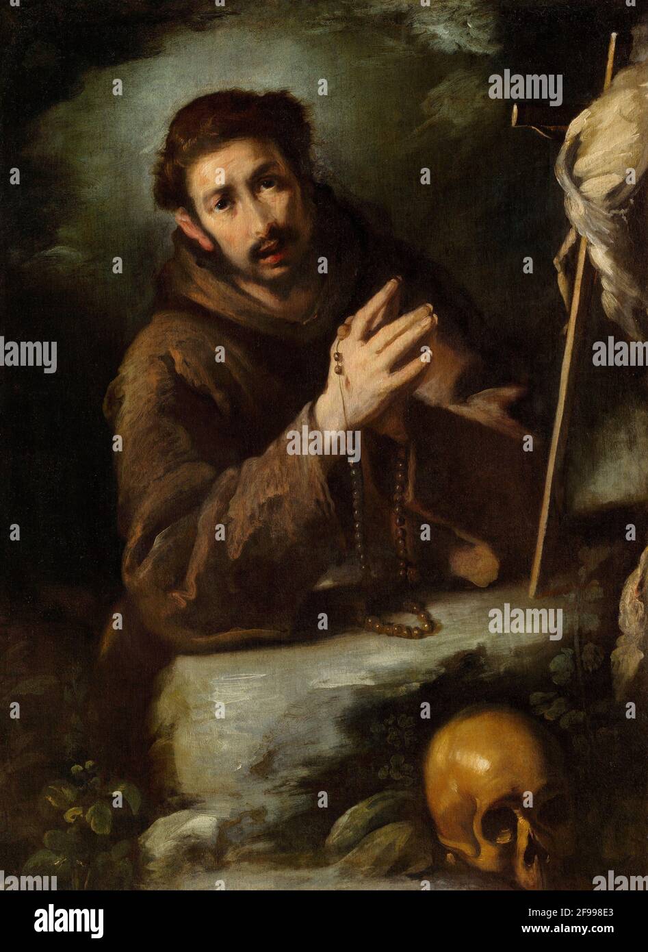 San Francesco in preghiera, c. 1620/1630. Foto Stock