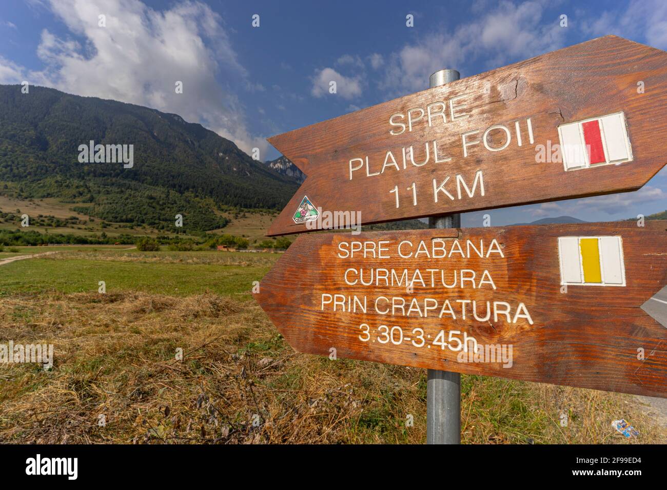 Escursione nei Carpazi meridionali, Romania Foto Stock