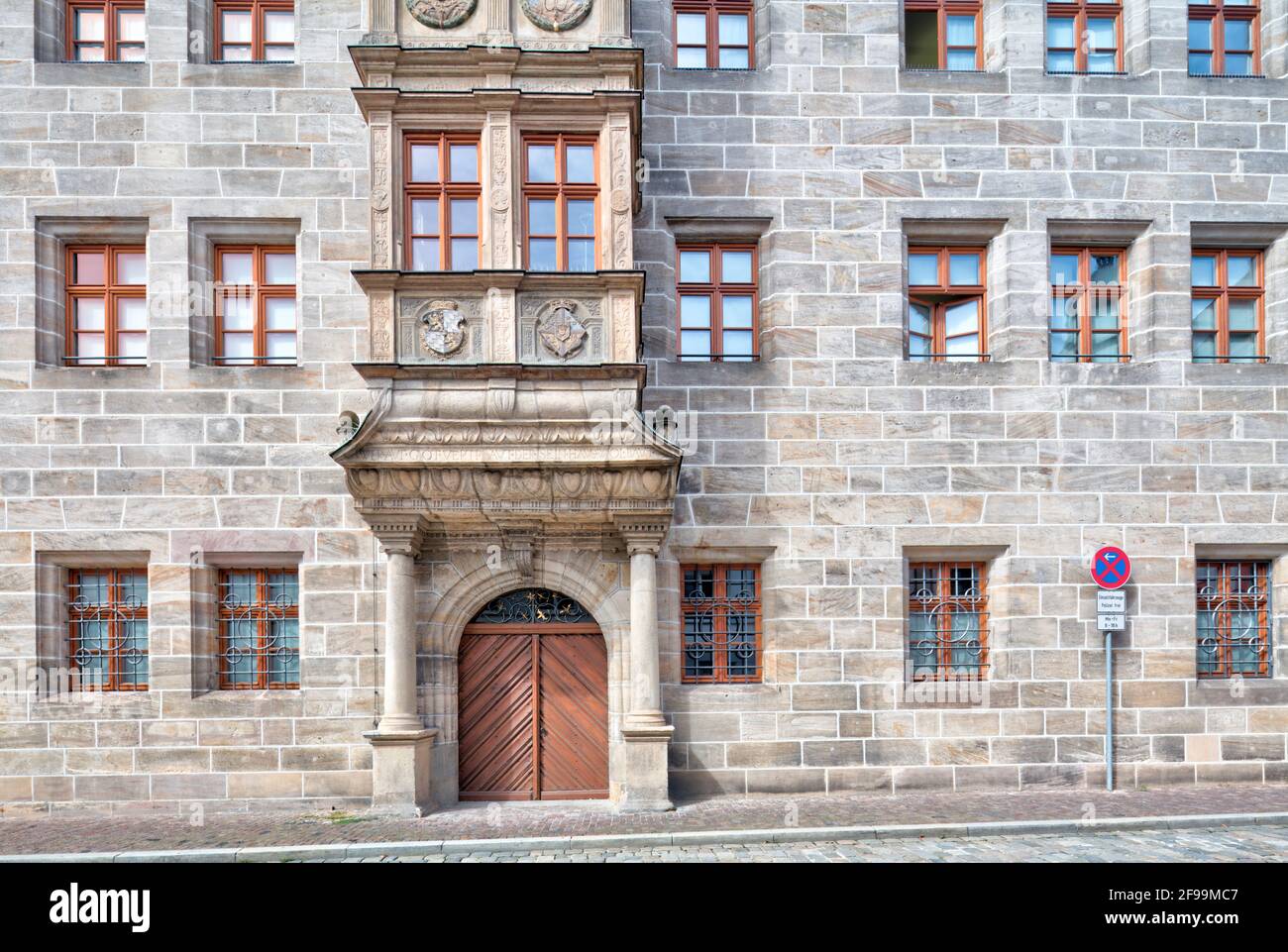 cancelleria del governo elettorale, corte regionale, facciata della casa, Amberg, Palatinato superiore, Baviera, Germania, Europa Foto Stock