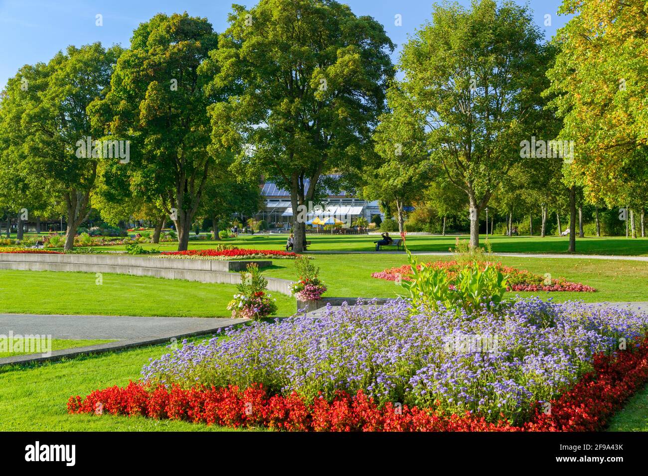 Germania, Baden-Wuerttemberg, Bad Dürrheim è una località climatica, la sua spa di acqua salata è la più alta piscina d'acqua salata d'Europa. Foto Stock