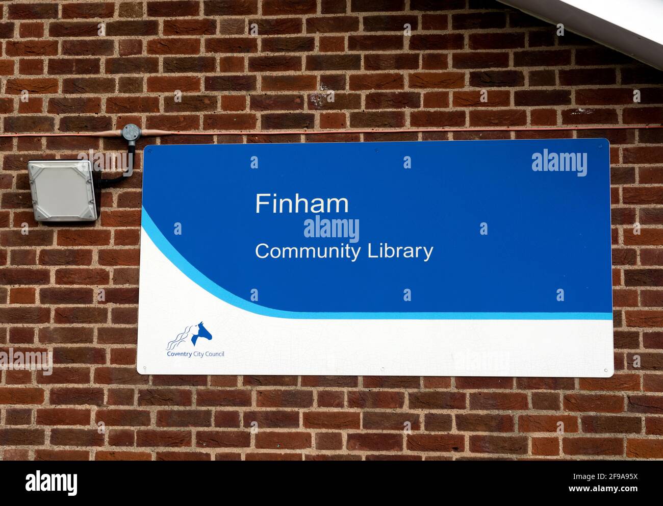 Finham Community Library, Coventry, West Midlands, Inghilterra, Regno Unito Foto Stock