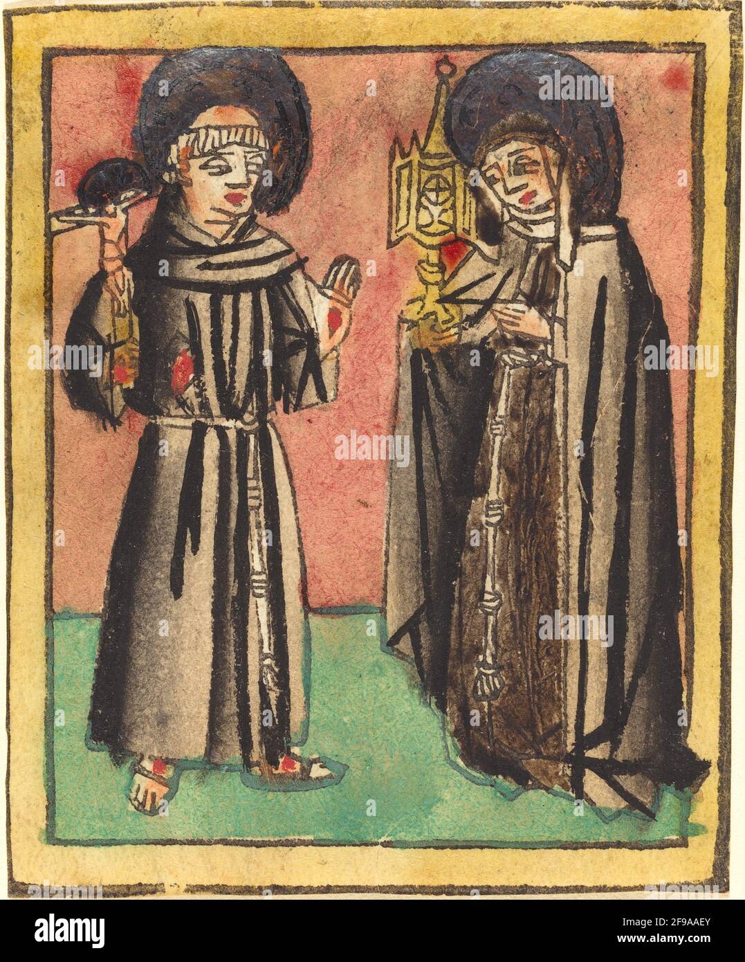 San Francesco e Santa Clara, 1450/1470. Foto Stock