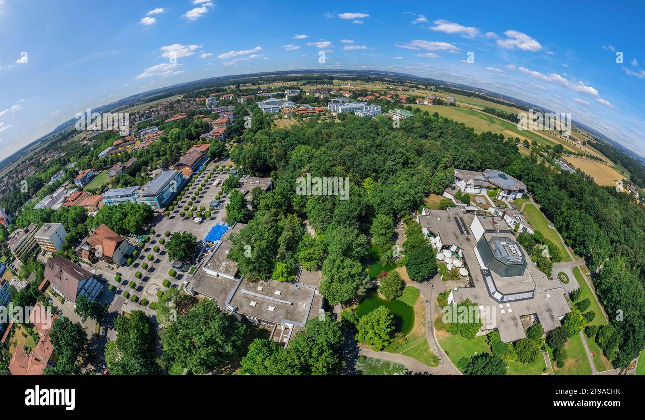 Vista aerea di Bad Füssing Foto Stock