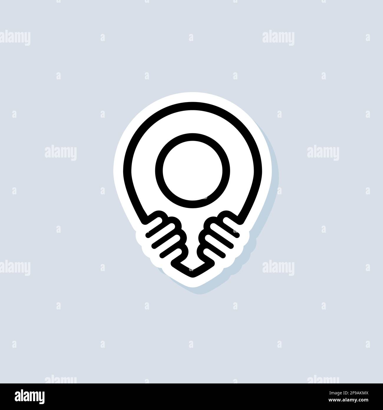 Supporto adesivo per piccole aziende. Acquista prodotti locali. Quarantena coronavirus. Simbolo del negozio locale. Vettore su sfondo isolato. EPS 10. Illustrazione Vettoriale