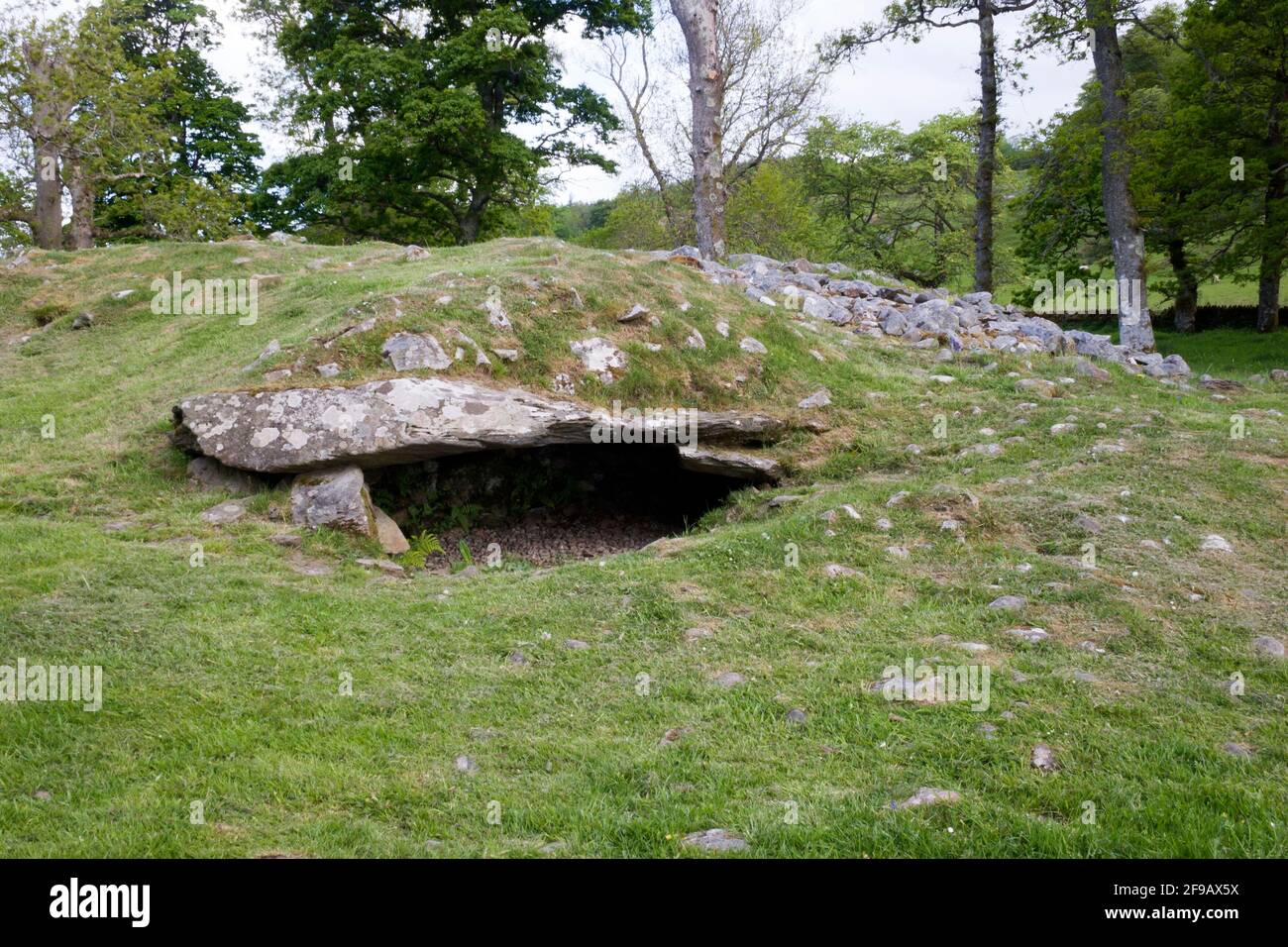 Cairn preistorico a Dunchraigaig, nr Kilmartin, Argyll, Scozia Foto Stock