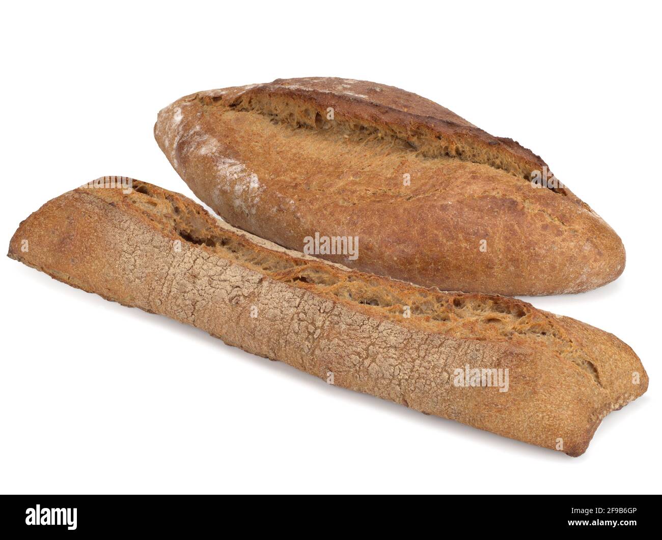 Pane di grano marrone multigreo, primo piano Foto Stock