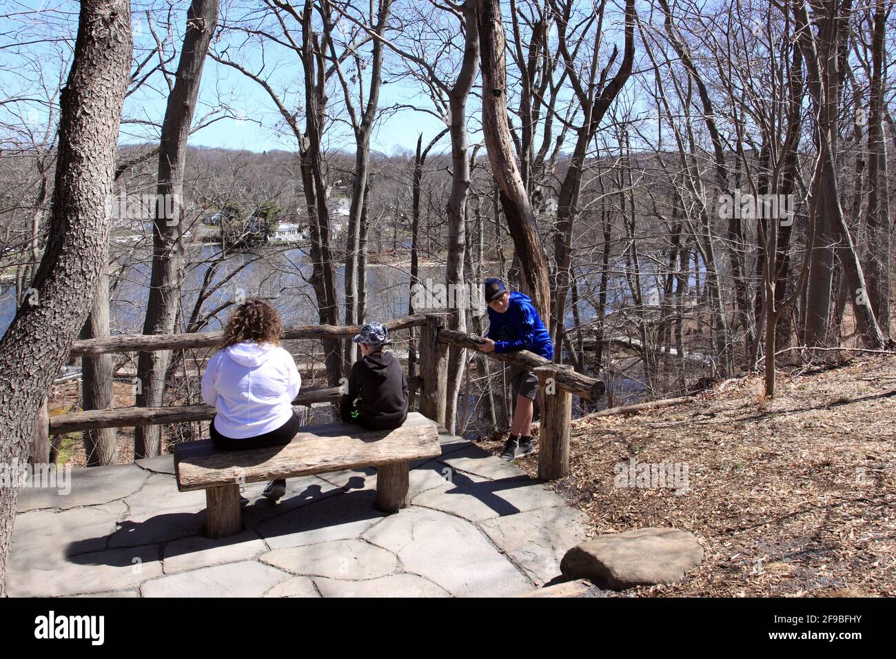 Riserva naturale di Avalon Stony Brook Long Island New York Foto Stock