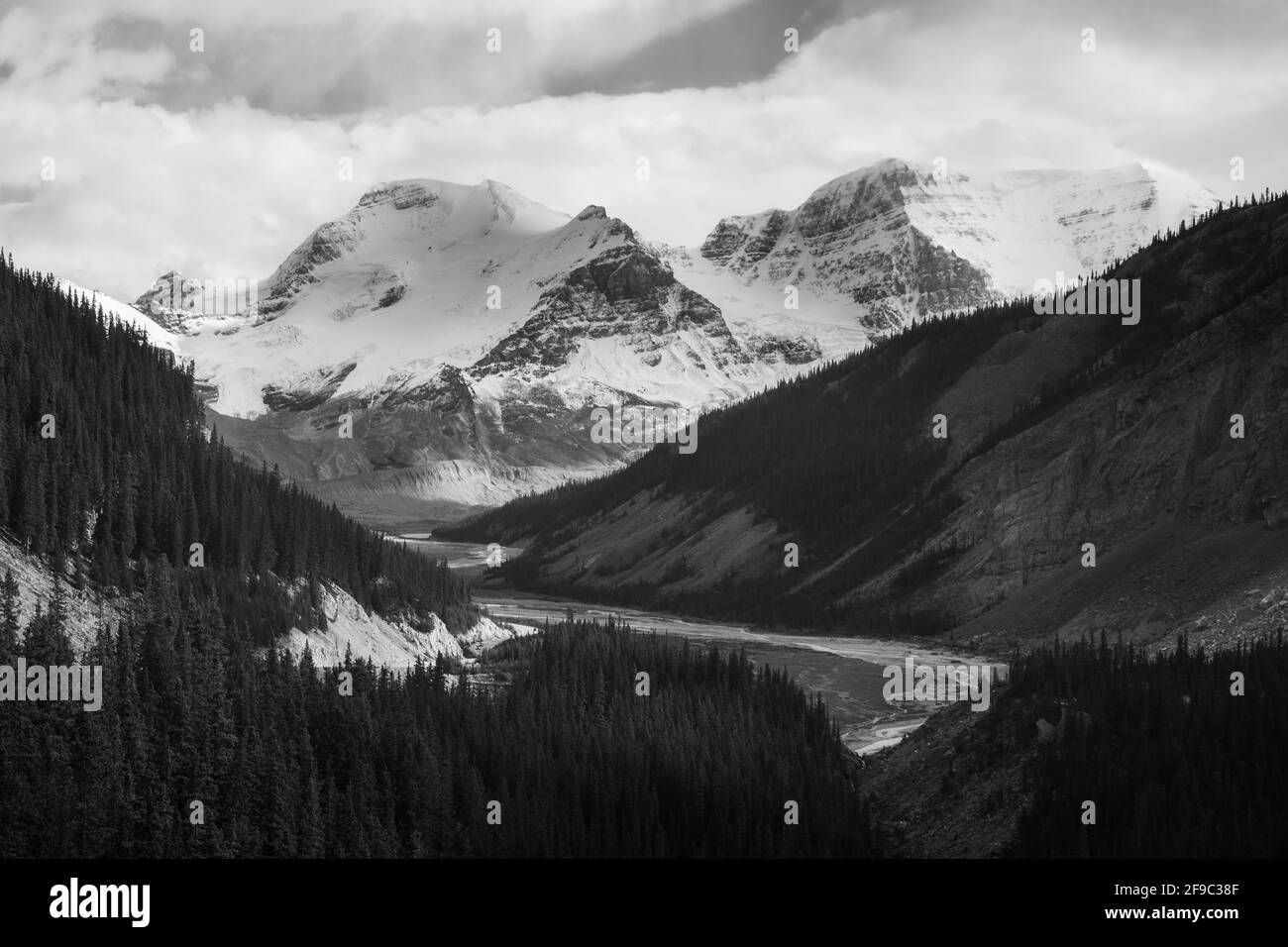 Ghiacciaio canadese, le Montagne Rocciose sono sinonomiche con la parola 'montani' Foto Stock