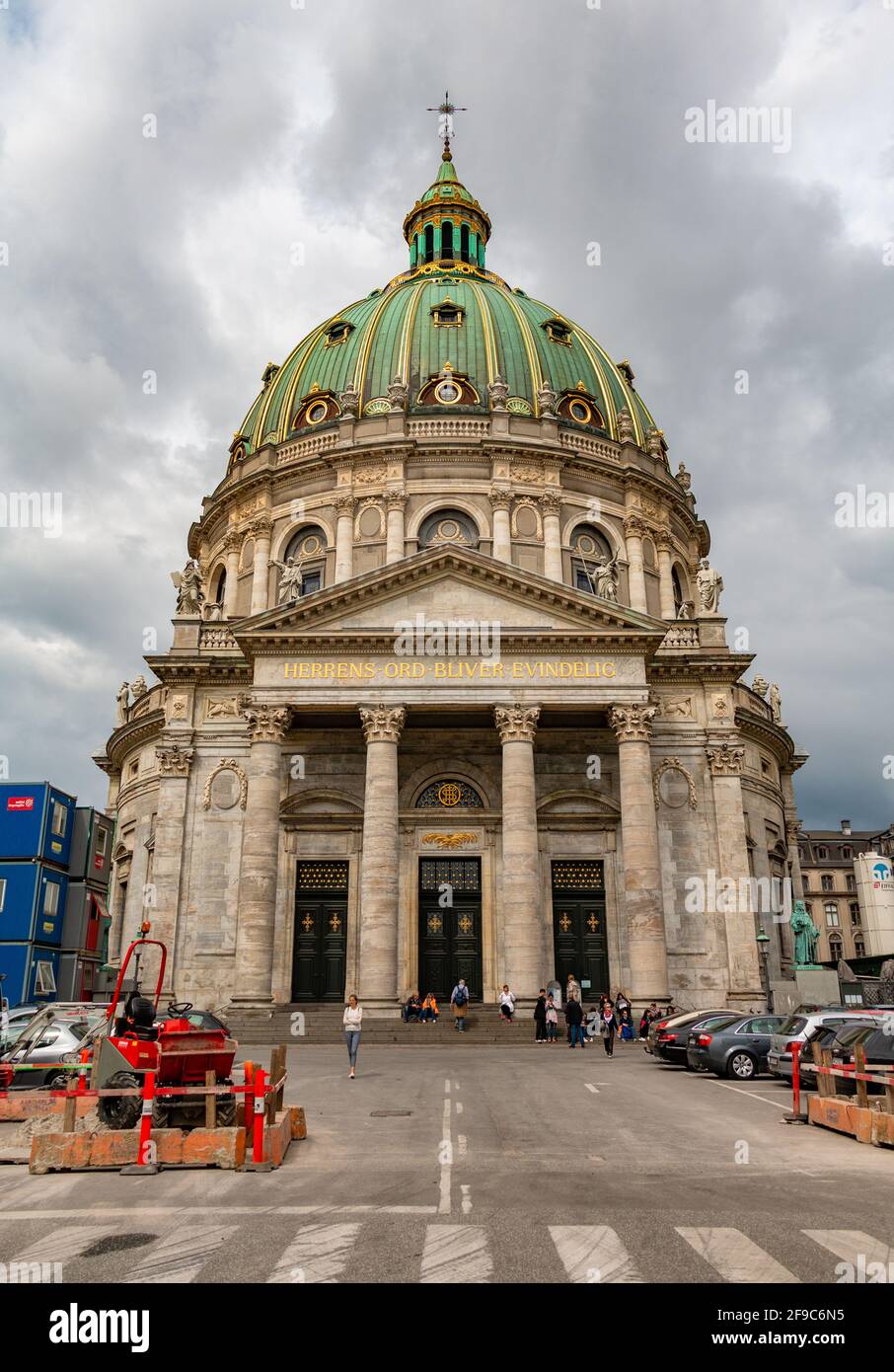 Una foto della Chiesa di Frederik, a Copenhagen. Foto Stock
