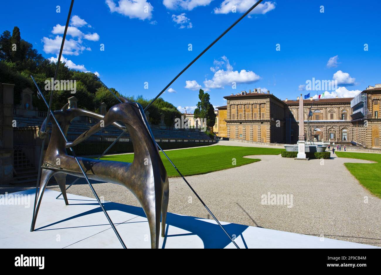 L'Italia,Toscana,Firenze,un G.Mariniello le sculture nel Giardino di Boboli Foto Stock
