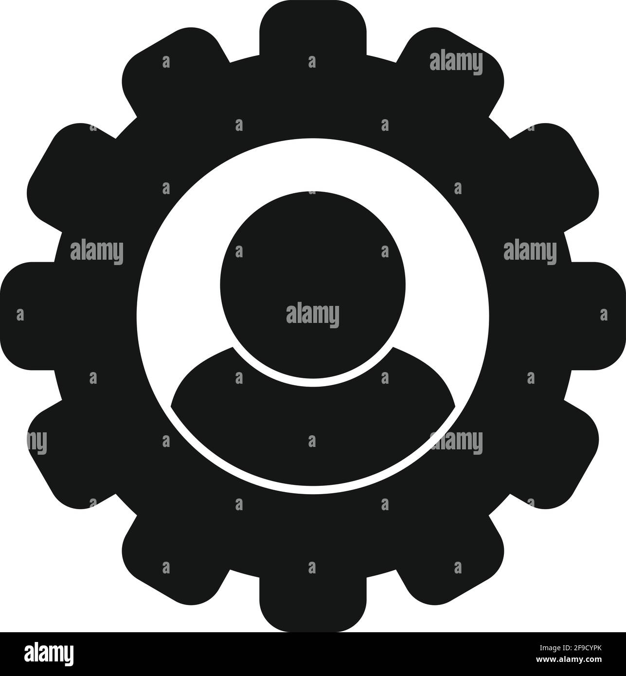 Icona dei tratti personali dell'attrezzatura, stile semplice Illustrazione Vettoriale