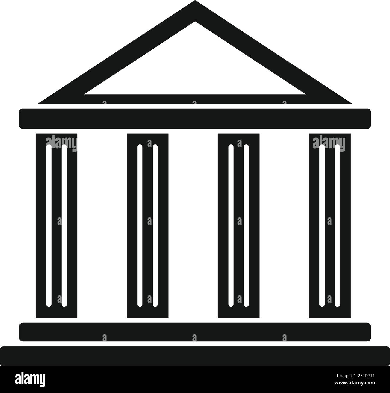 Icona di costruzione di attestazione, stile semplice Illustrazione Vettoriale