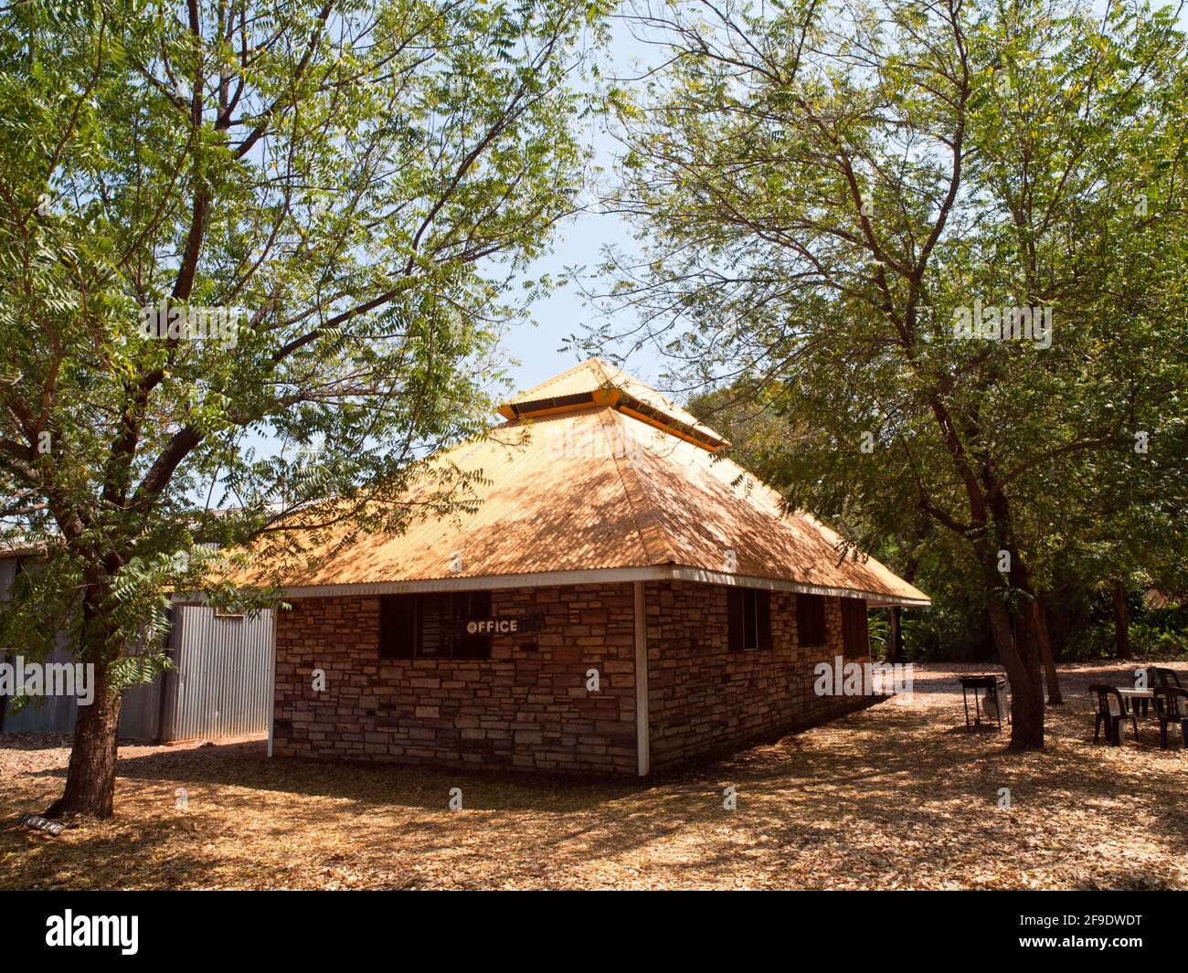 L'ufficio della stazione e l'incontro sono a Birdwood Downs, Gibb River Road, Kimberley, Australia Occidentale. Foto Stock
