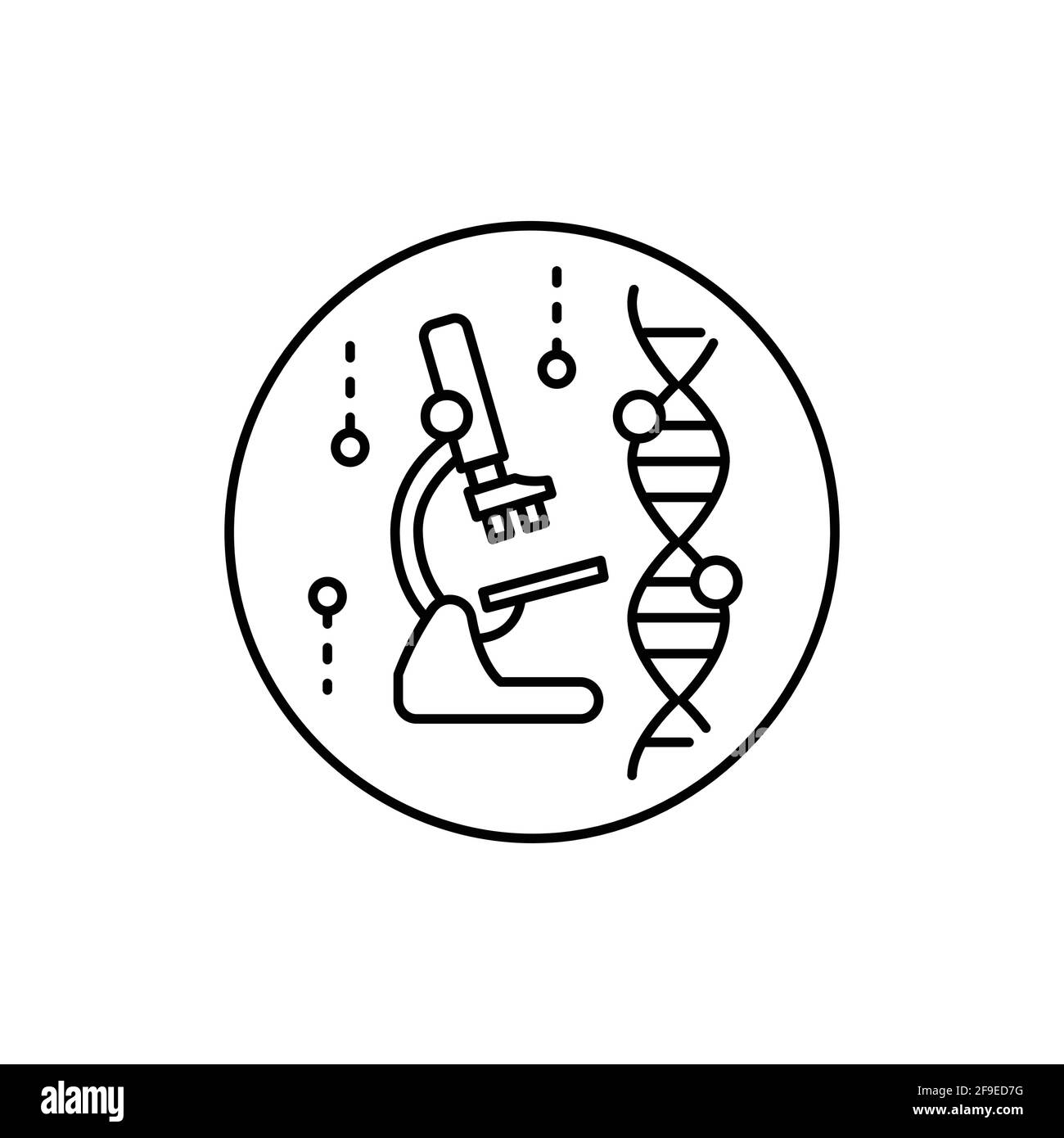 Icona della linea colorata patologica. Pittogramma per pagina Web, app mobile Illustrazione Vettoriale