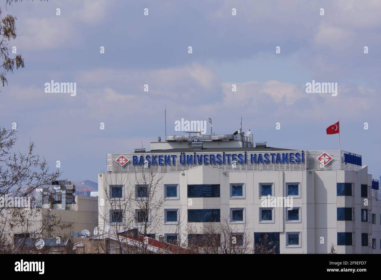 Baskent Universitesi Hastanesi, edificio ospedaliero universitario Baskent ad Ankara Foto Stock