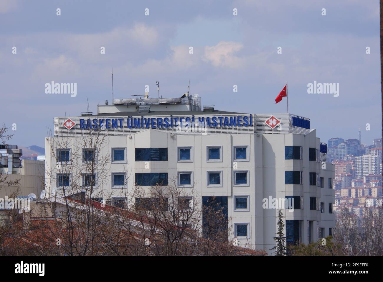 Baskent Universitesi Hastanesi, edificio ospedaliero universitario Baskent ad Ankara Foto Stock