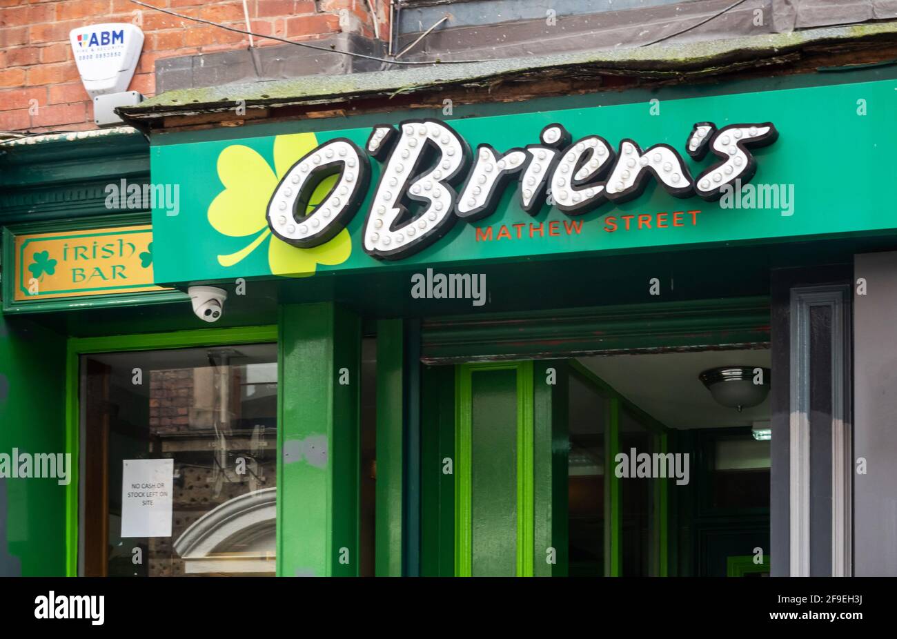 O'Brien's Irish Bar in Mathew Street a Liverpool Foto Stock