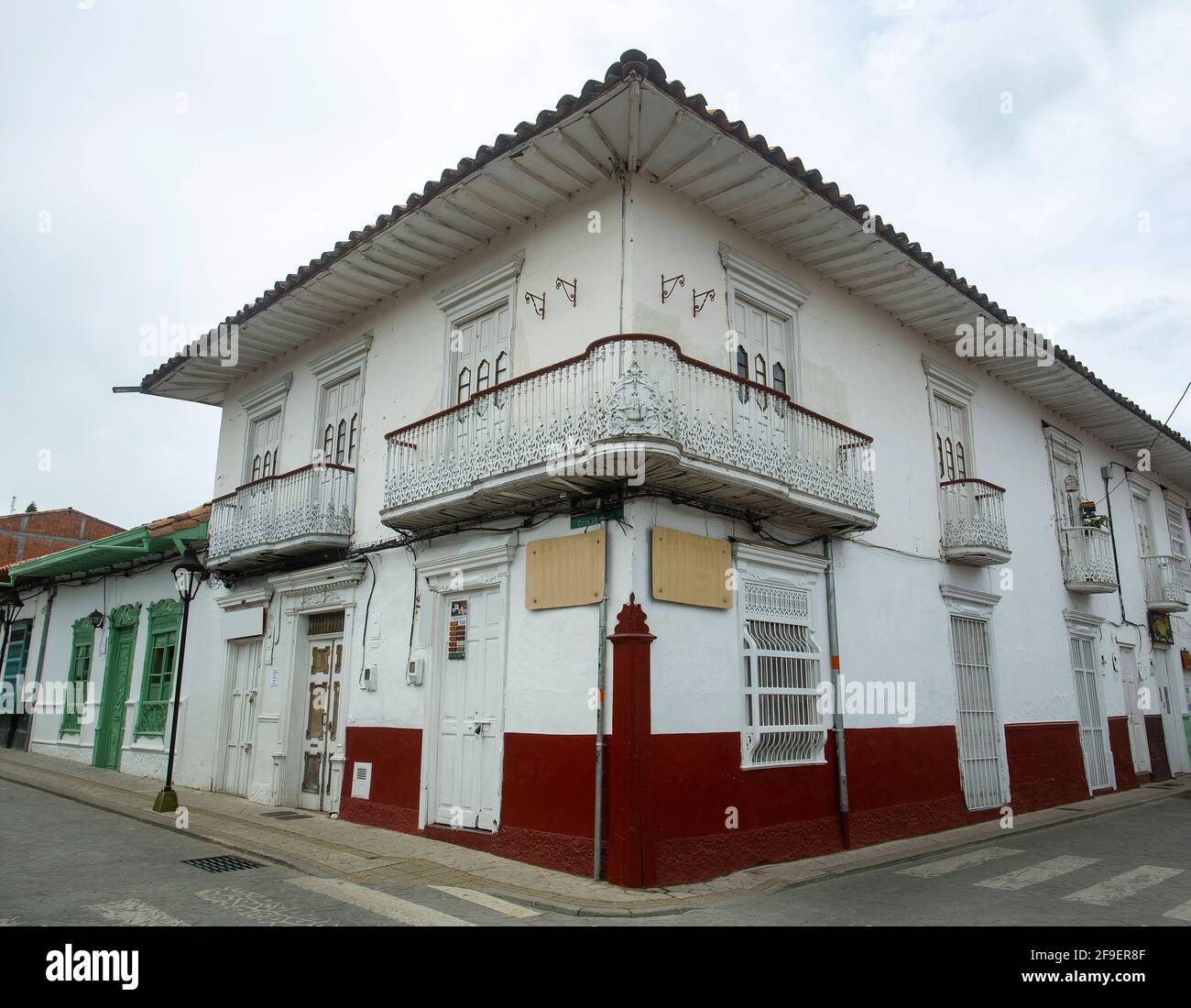 El Retiro, Antioquia / Colombia - 12 ottobre 2020. Comune di Colombia, riconosciuto per le sue case coloniali. Foto Stock