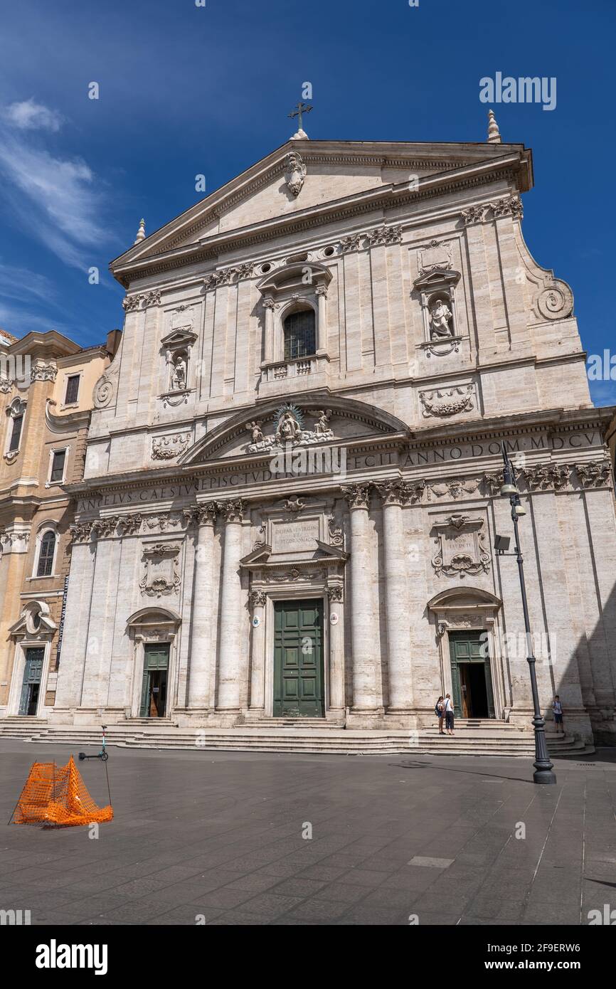 Santa Maria in Vallicella (Madonna in Valle, Chiesa Nuova) a Roma, Italia Foto Stock