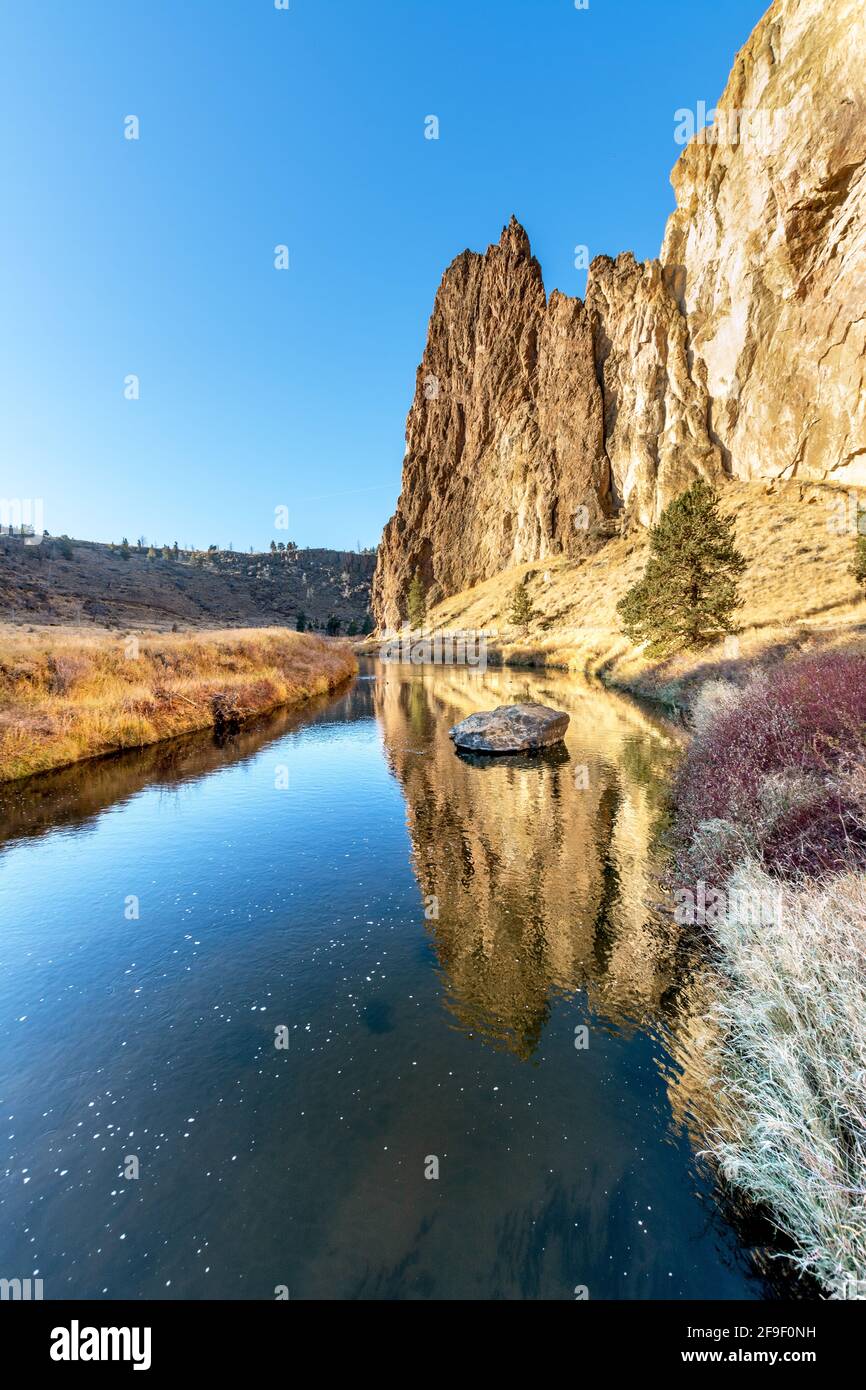 Smith Rock state Park, Oregon Foto Stock
