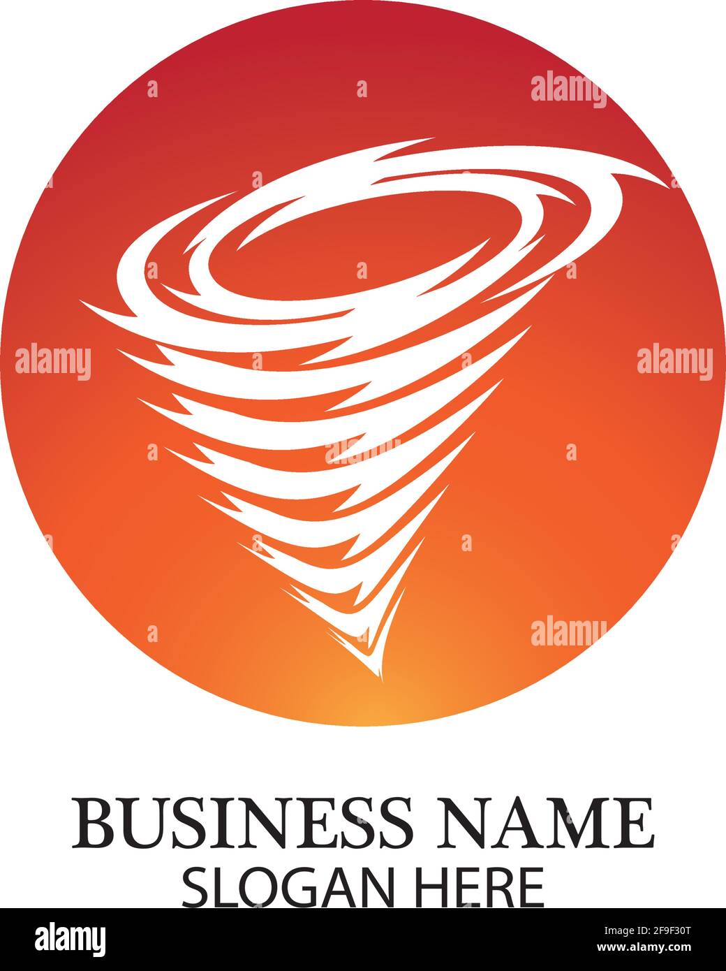 Tornado simbolo logo illustrazione vettoriale design Illustrazione Vettoriale