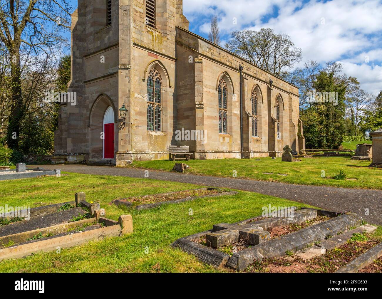 Chiesa parrocchiale di Santa Maria in pietra vicino a Kidderminster, Worcestershire, Inghilterra. Foto Stock