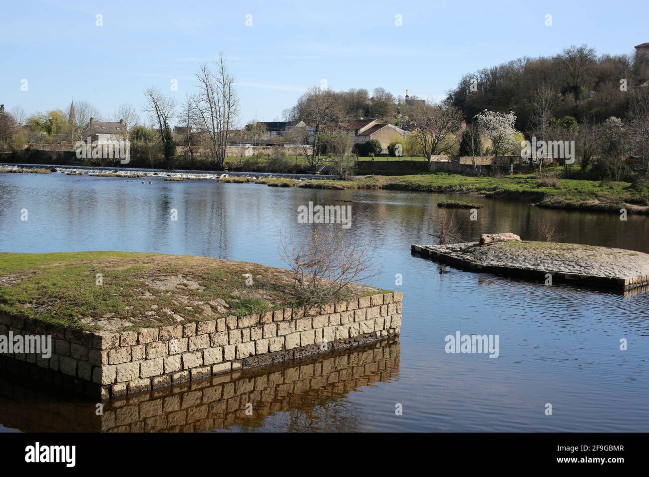 Argenton-sur-Creuse, Indre, Centre Val de la Loire, Francia Foto Stock