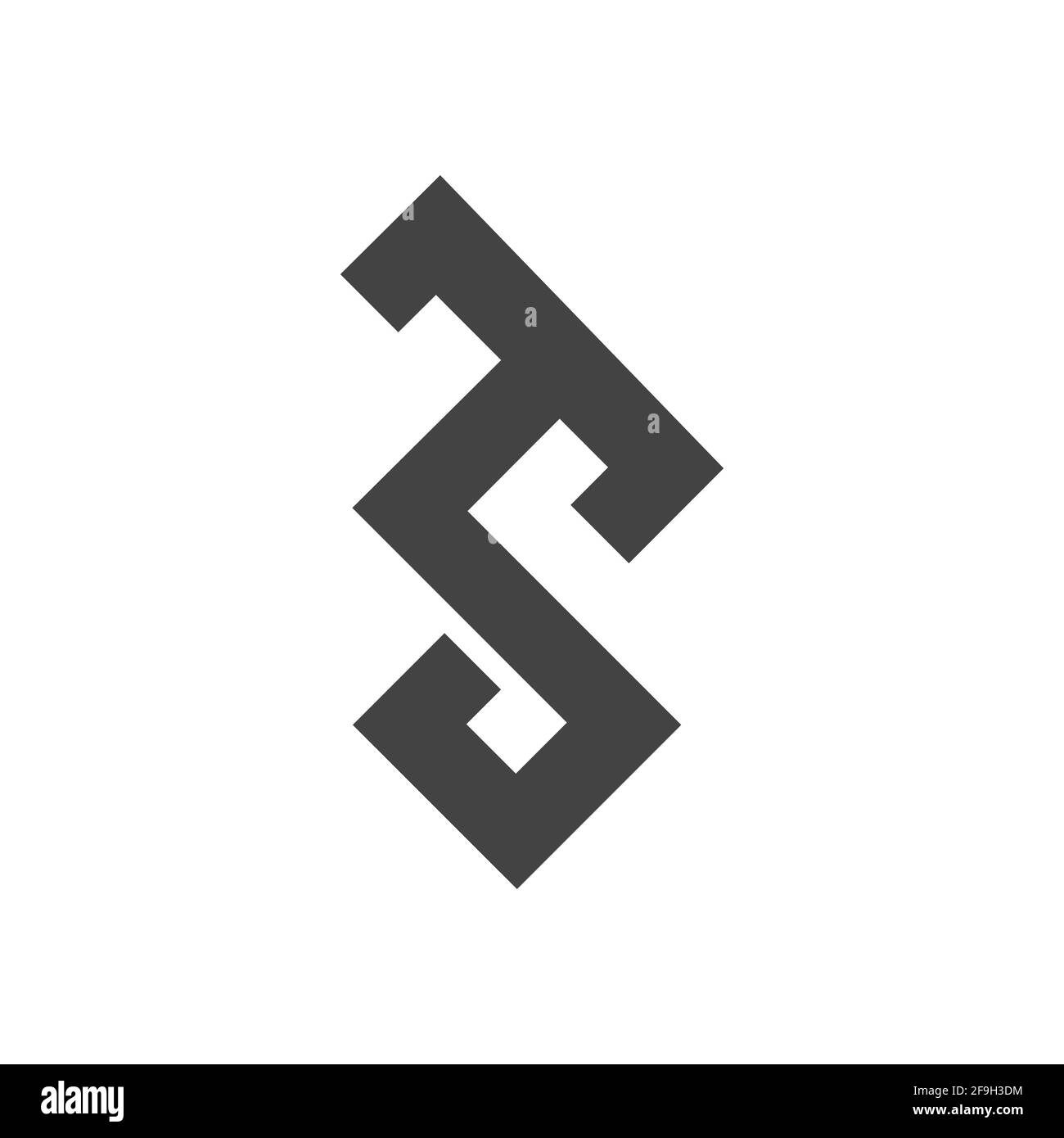 Design iniziale del modello vettoriale del logo della lettera ts. Design con logo lettera st collegato. Illustrazione Vettoriale