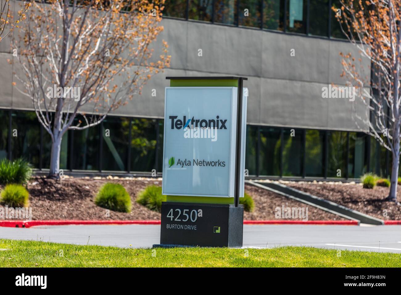 Uffici Tektronix nella Silicon Valley California USA Foto Stock