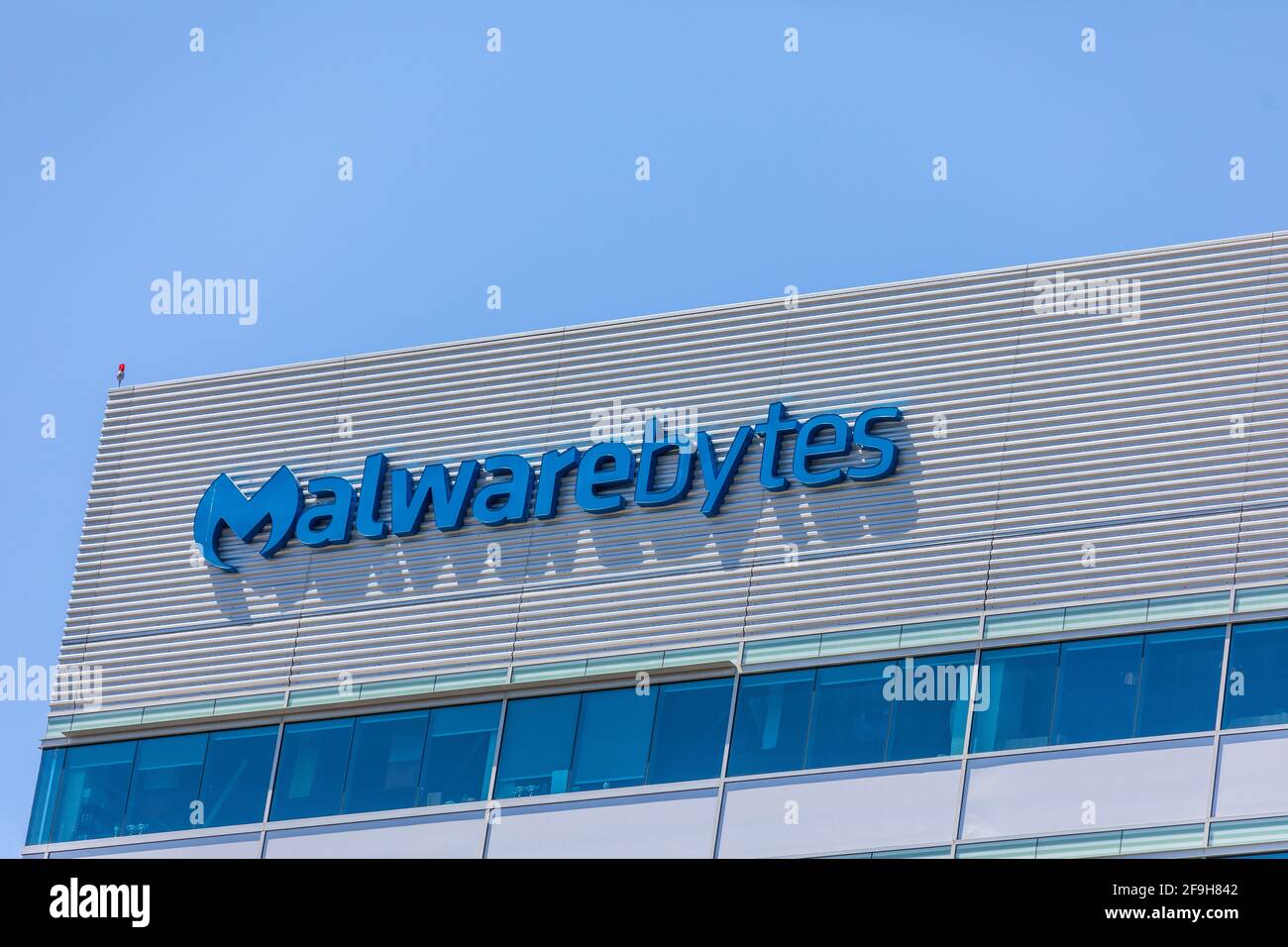 Uffici Malwarebytes in Silicon Valley California USA Foto Stock