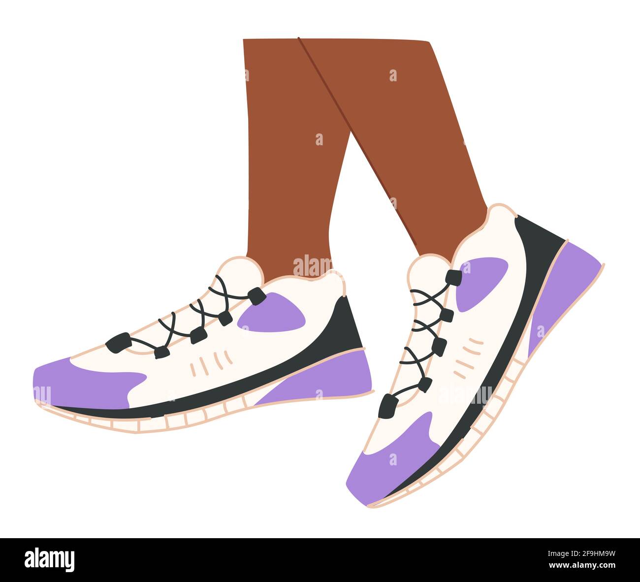 Scarpe da running, sneakers da training modello trendy Immagine e  Vettoriale - Alamy