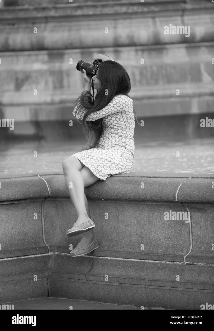 Vita di strada di ogni giorno persone in città che svolgono la vita normale. Foto Stock