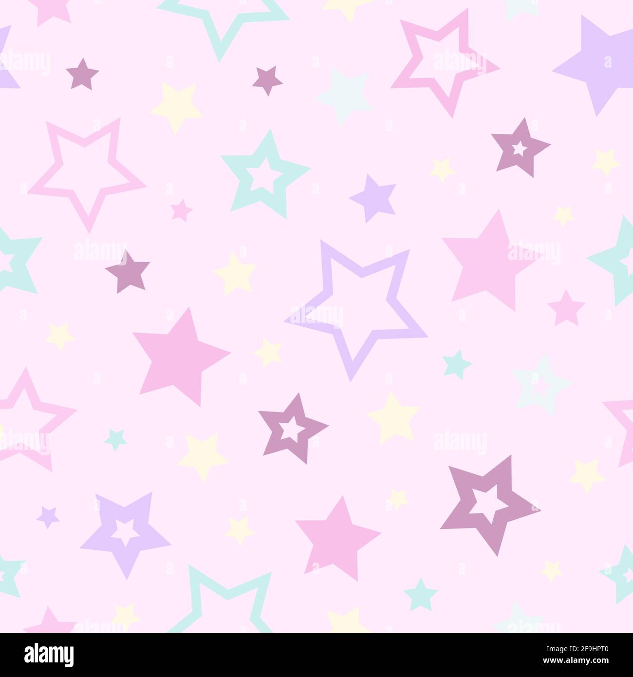 Motivo astratto senza cuciture con stelle rosse, blu e verdi su sfondo bianco. Magic vacanza vettore ornamento. Texture COSMOS per carta, confezionamento e fa Illustrazione Vettoriale