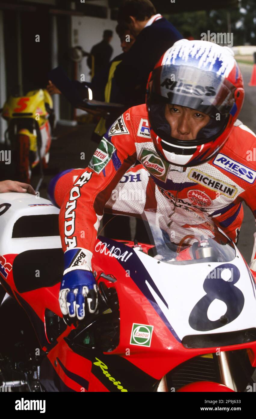 Tadayuki Okada, (JPN) Honda 500, GP d'Italia 500 1994, Mugello Foto Stock